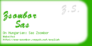 zsombor sas business card